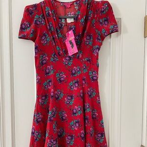 Betsey Johnson Y2k silk dress